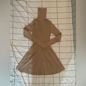 Zara Tan Knit Dress Size Sm